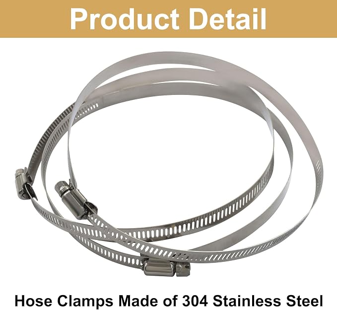 6 Inch 3-Way Duct Splitter | Y Shape Connector, Includes 3 Hose Clamps, Exhaust Fan Hose Connector, For Dryer Vent/Household