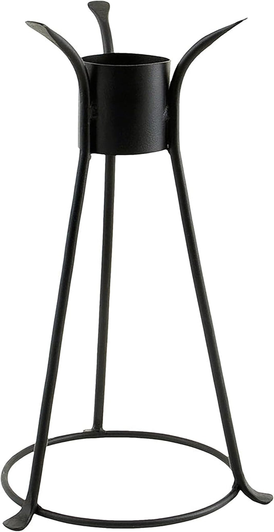 ACHLA Designs Trestle II Gazing Globe Stand, 14-in, Black Powdercoat Finish