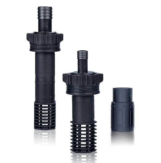 Toolazy Ebb and Flow Fitting Kit - 7-Piece Fill and Drain Bulkhead Fitting Set with 1/2" & 3/4" Outlets, Screen Fittings and Extensions for Hydroponic Flood and Drain, Aeroponic and Aquaponic Systems