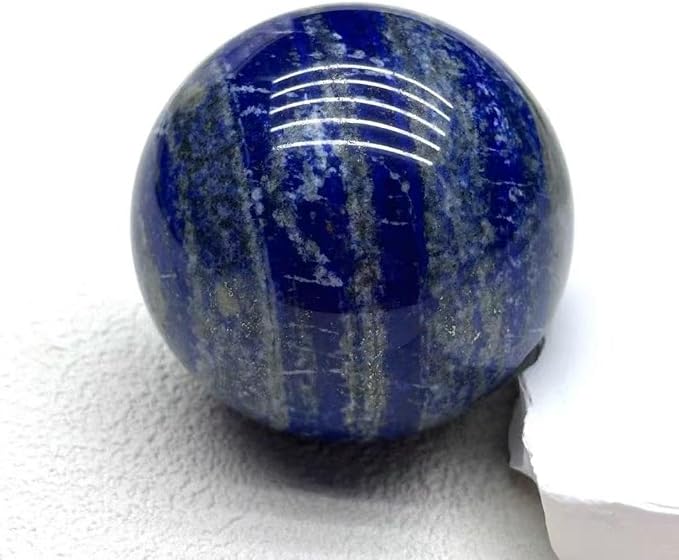 1.97-2.36inch/5-6cm Natural Lapis Lazuli Crystal Sphere with Stand, Hand Polished Divination Stone Ball, Reiki Healing Gemstone Sphere, Home Desktop Decor Ornament, Collectible Gift