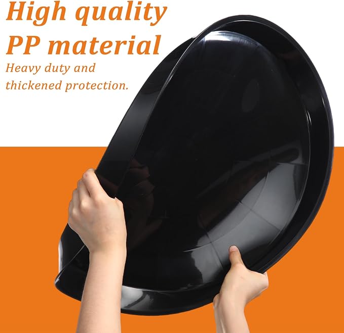 Eccliy 10 Packs 18 Inch Plastic Large Plant Saucers Heavy Duty Planter Trays Jumbo Flower Pot Saucers Plastic Water Trays for Indoors and Outdoors