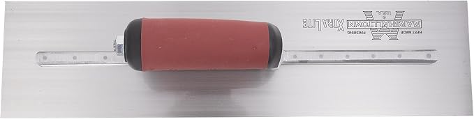 MARSHALLTOWN High Carbon Steel Finishing Trowel, 3 1/2x 16 Inch Concrete, Masonry and Drywall Finishing Tool, Made in the USA, MXS61D