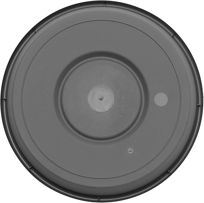 Bloem 10" Terra Round Plant Saucer, Lightweight UV-Resistant Resin Outdoor & Indoor Flower Pot Tray - Fits 10-inch Planter Pots, Charcoal Gray