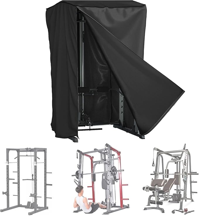 AKEfit Strength Training Cover, Waterproof & Dustproof Gym Rack Cover with Zipper,Fit for Indoor and Outdoor