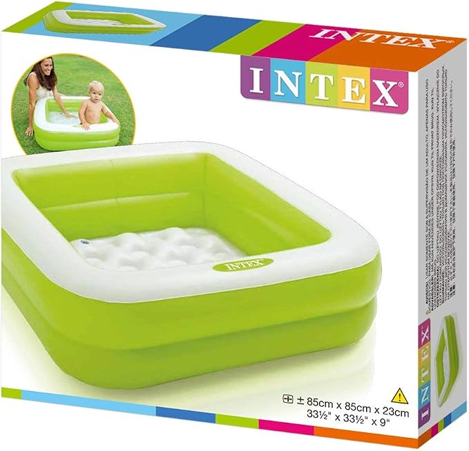 Intex Baby Pool Play Box Pool, Assorted Colours, 86 x 86 x 25 cm