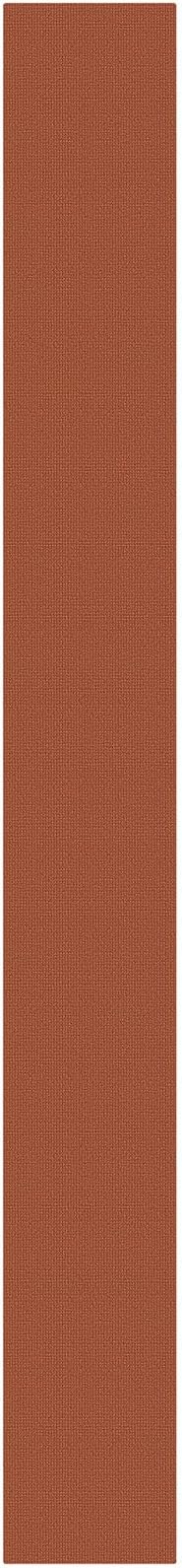 KOZYFLY Orange 2x20 Runners Rugs for Hallway, Extra Long Washable Runner Rug, Woven Non Slip Kitchen Runner, Cotton Entryway Rug, Floor Carpet for Entry, Aisle, Hall, Burnt Orange/Tan