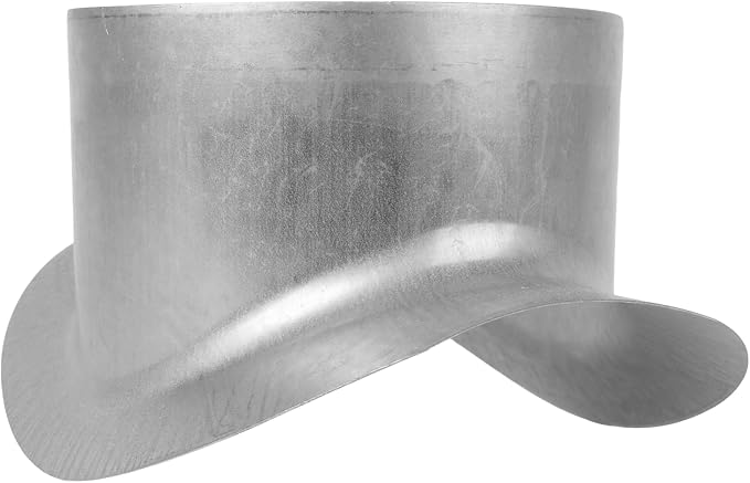 Repa Market Round 90 Degree Splitter for 8” Duct - 6" Outlet Branch Connector - Galvanized Steel Saddle Takeoff, Heavy Duty Supply/Exhaust Air Ventilation Duct Work Collar, Range Hood Duct Adapter