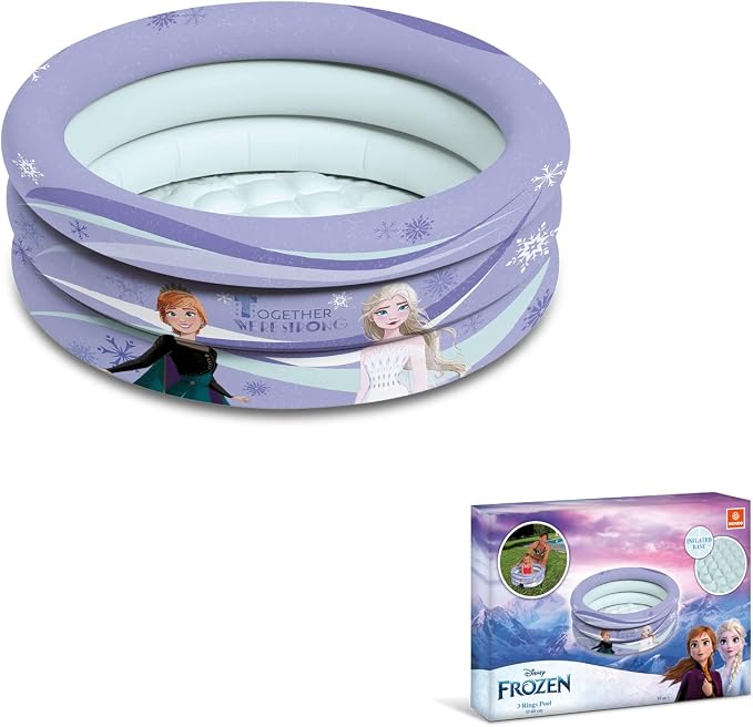 Mondo Toys - FROZEN | 3 Rings Pool - Inflatable pool for children 3 rings - diameter 60 cm - with soft bottom - 16917