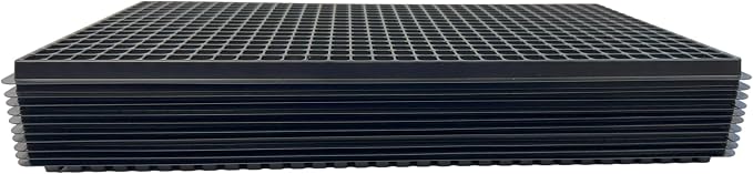 512 Cell Seedling Plastic Nursery Trays, 10 Pack, Thick Durable Germination Plug Trays, 5120 Cells Reusable Plant Propagation