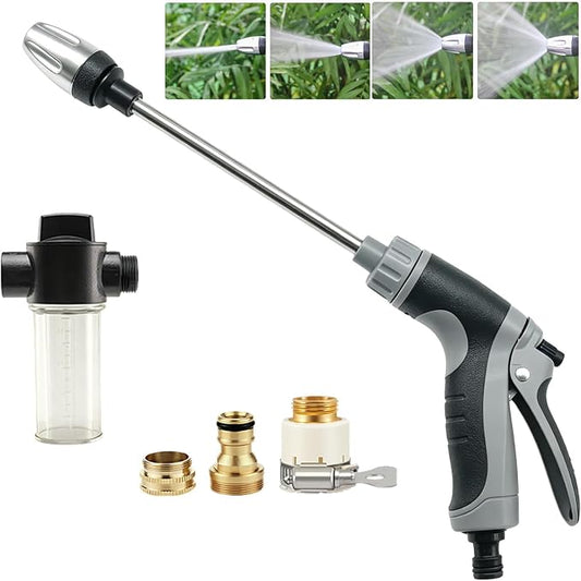 Hose Hawk pro Pressure Washer, 2026 New Adjustable Rotary Spray Gun with Jet Hose Nozzle High Pressure, Anti‑Slip Grip & Quick Connector, Ideal for Car Washing, Garden, Lawn, Plants & Pets