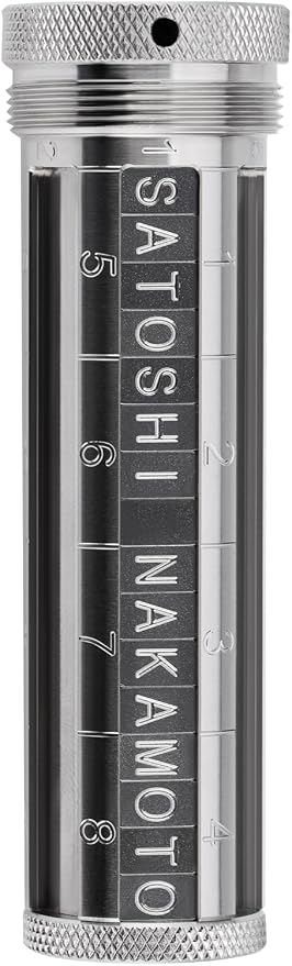 Crypto Seed Phrase Storage, 24 Words Seed Backup for Bitcoin Ethereum Crypto Wallet, 304 Stainless Steel Capsule, BIP39 Compatible