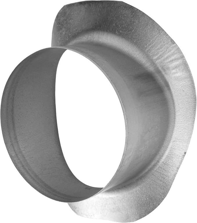 Repa Market Round 90 Degree Splitter for 10” Duct - 6" Outlet Branch Connector - Galvanized Steel Saddle Takeoff, Heavy Duty Supply/Exhaust Air Ventilation Duct Work Collar, Range Hood Duct Adapter