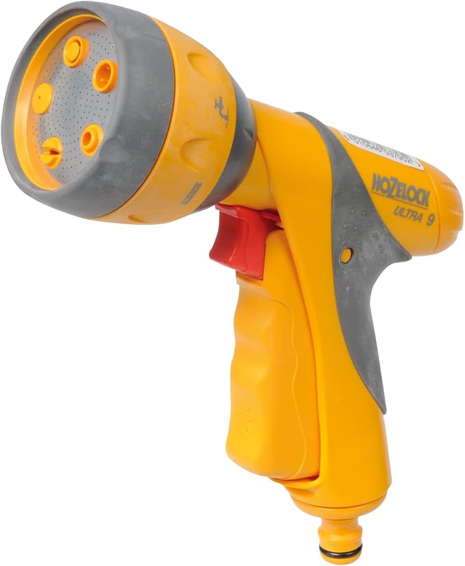 HOZELOCK - Multi-Jet Spray Gun Plus : Ideal for Daily or Intensive Use, Multi-task Gun, Ergonomic, Easy-to-use, Lockable and Flow-controlled: 6 Spray Patterns [2684P0000]