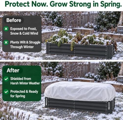 2 Pack Plant Covers Freeze Protection for 4 x 2 ft Raised Garden Beds - Image 5
