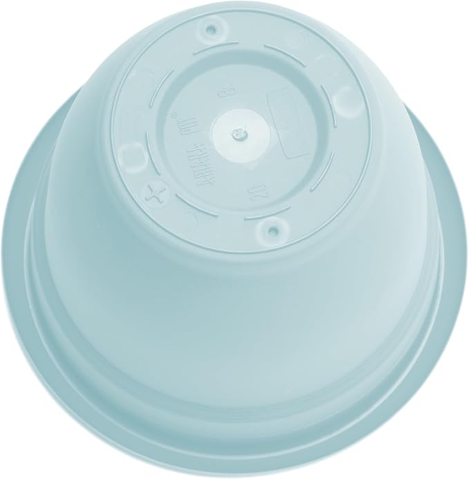 Bloem Ariana Pot Planter: 12" - Misty Blue - Durable Resin Pot, For Indoor and Outdoor Use, Gardening, Self Watering Disk Included, 3 Gallon Capacity