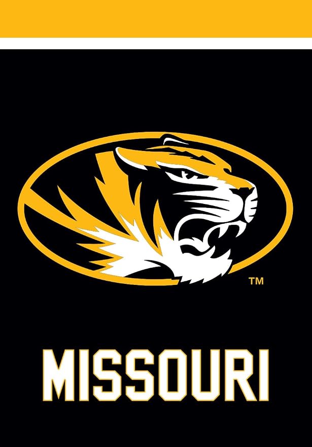 Briarwood Lane House Flag 40x28 For Outdoor Missouri Tigers NCAA Licensed House Flag