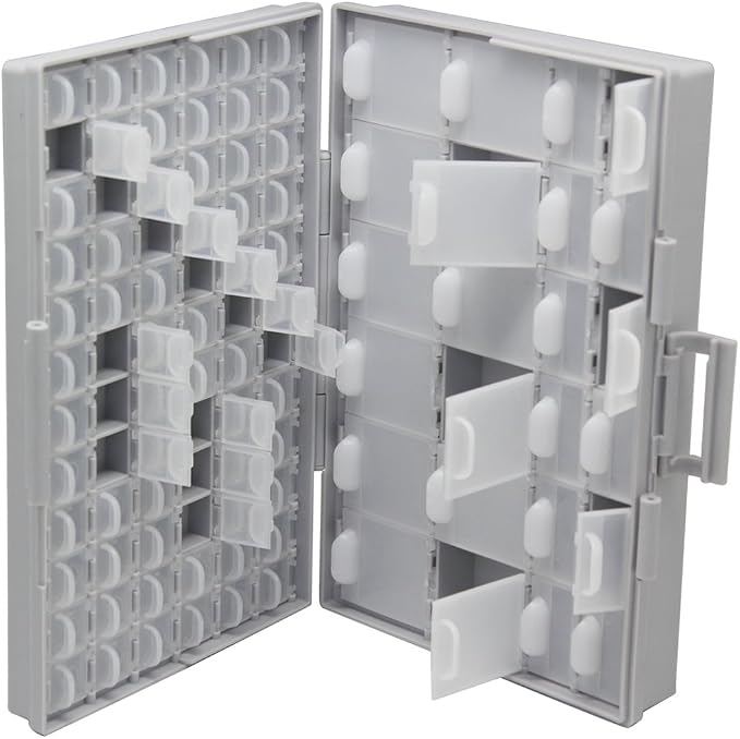 AideTek 4 units BOX-ALL-96 Compartments Empty Enclosure SMD SMT Organizer Great Surface Mount Components Organizer