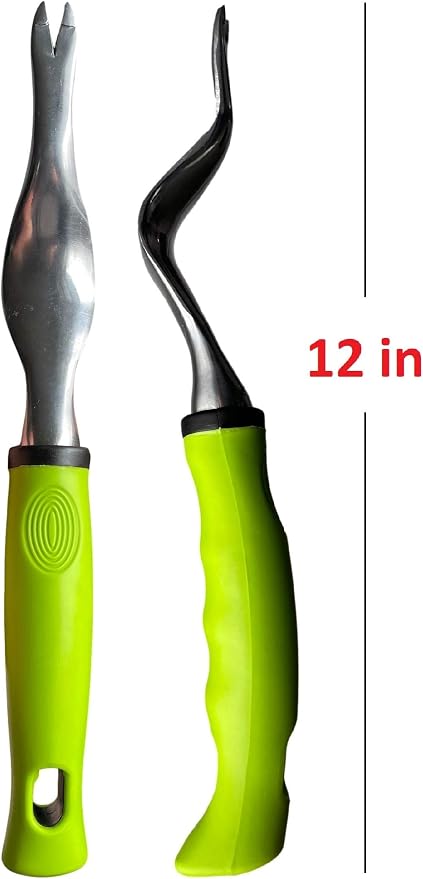 Garden Guru Hand Weeder Tool with Ergonomic Handle - Rust Resistant Weed Puller for Planting, Weeding, Flower and Vegetable Care in Lawn Garden Yard - 1 Case (50 pcs)
