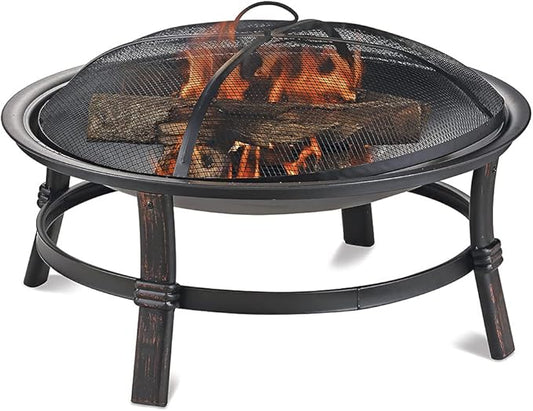 Endless Summer WAD15121MT Brushed Copper Wood Burning Outdoor Firebowl