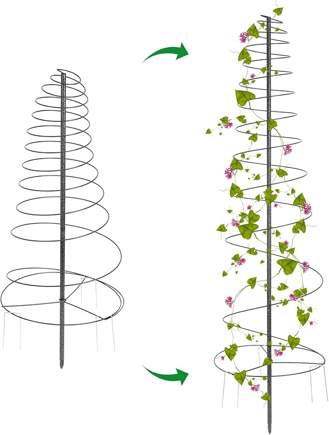 Trellis for Climbing Plants Outdoor,Plants Trellis 44 inch Support Metal Garden Trellis for Plants Flowers Light Vegetables Vine Support