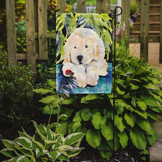 Caroline's Treasures SS8271GF Golden Retriever Garden Flag Mailbox Flag Decorative Yard Flag Banner Outside Patio Artwork Yard Flower Beds, Garden Size, Multicolor