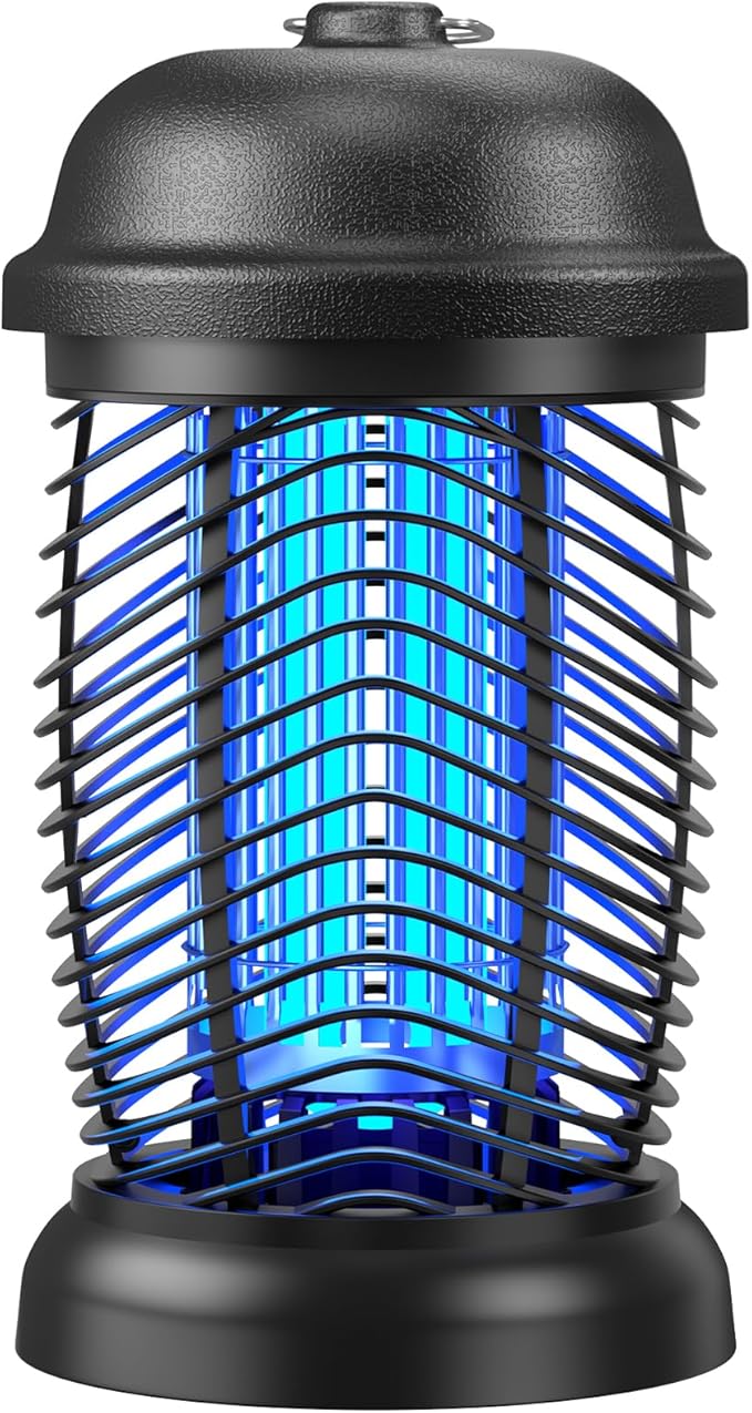 Upgraded Bug Zapper Outdoor 4200V Mosquito Zapper High Powered Less Energy Used Bug Zapper for Backyard Patio Camping Indoor