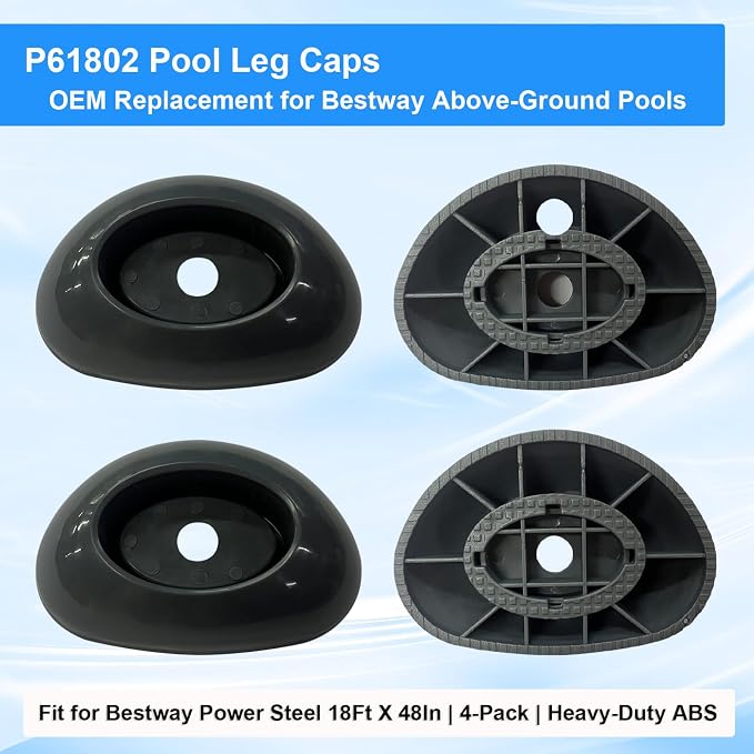 Above-Ground Pool Leg Cap for Bestway 16/18Ft x48In Steel Pro MAX & Power