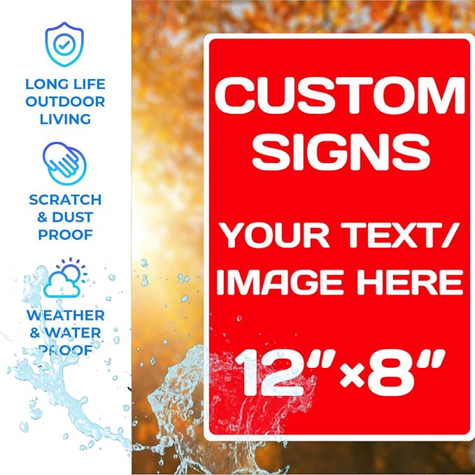 custom company signs,Aluminum Weatherproof Metal Sign Multiple Sizes Customize Personalized Text And picture Here,hazard sign,garden sign,custom door sign,Customised business signs