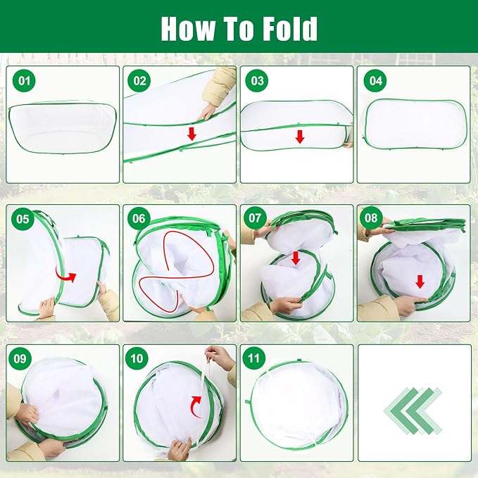 2PCS Garden Netting Covers for Raised Beds, 3.9 X 2FT Garden Raised Bed Cover with 10 Stakes, Plant Netting for Garden Protection, Insect Bird Pest Barrier for Vegetables Fruits Flowers Crops