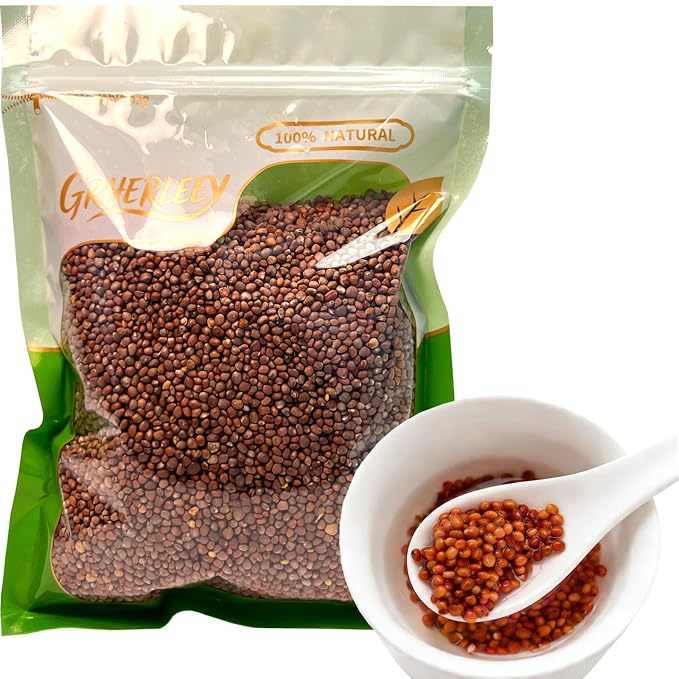 Fried Radish Seed 500g/17.6oz-炒莱菔子 | Lai Fu Zi, Stir-Fried Radish Seed, Natural Chinese Herbal Tea, Resealable Bag