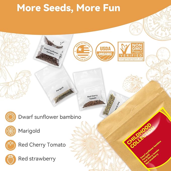 inbloom Hydroponics Growing System 12 Pods and Vibrant Wildflower & Fruit Mixd Seed Pod Kit