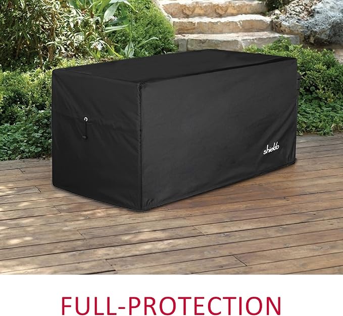Himal Deck Box Cover, Waterproof 600D Oxford, 62 x 28 x 25 in | Heavy-Duty 600D Fabric, Waterproof Protection, UV Resistant, Outdoor Storage Cover, Waterproof Outdoor Furniture Covers