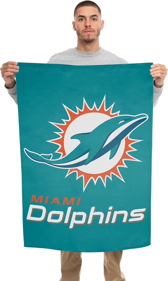 NFL Double Sided Team Logo Vertical Flag (40" x 28")
