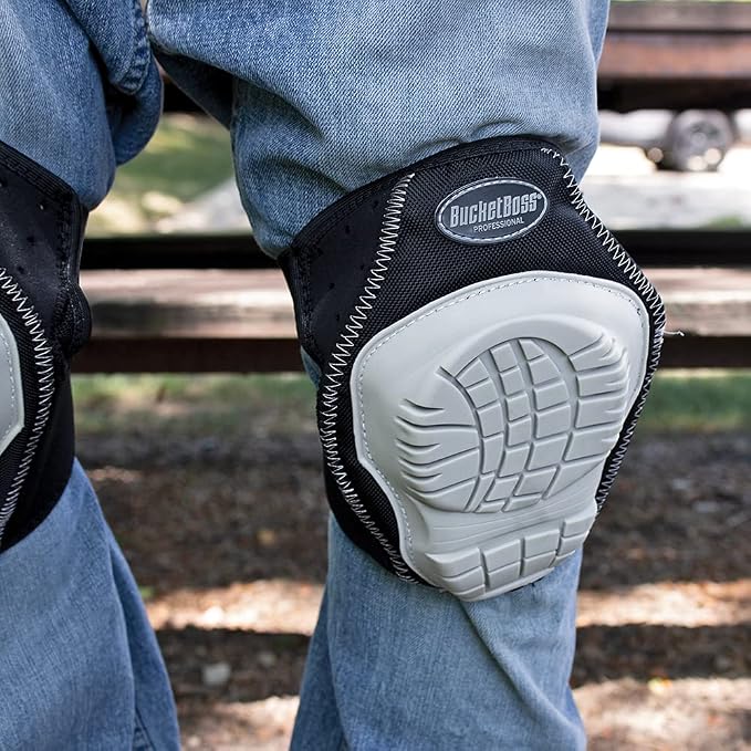 Bucket Boss - NeoFlex Soft Shell Knee Pads, NeoFlex Kneepads (92200) , White