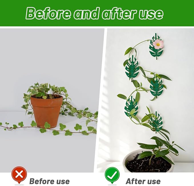 5pcs Plant Wall Clips for Vines – Premium Plant Supports & Wall Hooks for Indoor Pothos, Monstera, Ivy, and Climbing Plants – Durable Iron Fixtures with Strong Grip for Garden Decoration