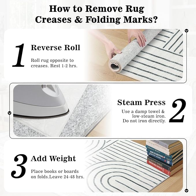 DCX Abstract Washable 9x12 Rug, Non Slip Low Pile Rug, Gray | Rugs for living room, bedroom, dining room, office, soft, mid century modern rug, sain resistant indoor carpet, home decor
