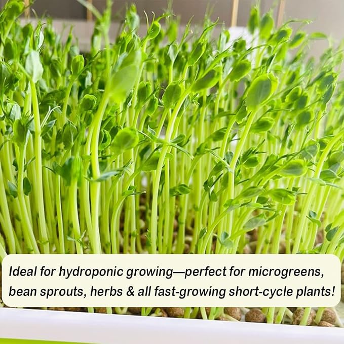 1 Roll 10" x 180" Microgreens Growing Trays Jute Mat Kits, Hydroponic Planting Mat & Seed Germination Pad for Wheatgrass, Bean Sprouts, Hydroponic Seed Growing | Works with Growing Trays