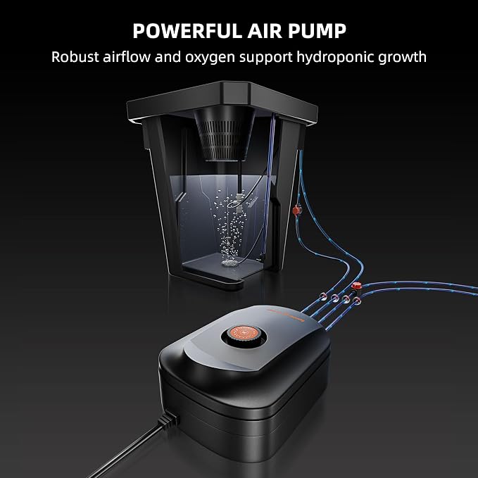 Spider Farmer DWC Hydroponics Growing System Kit 2 Buckets for Indoor Plant | 7-Gallon Deep Water Culture, New Triangular Cover Design, Recirculating Drip Gardening System with Top Drip Kit, 8W Air Pump