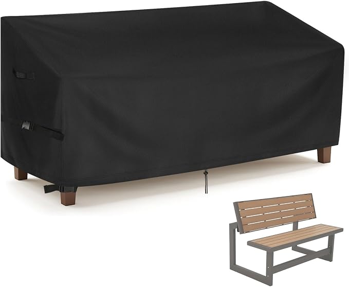 Customized Bench Cover for Outdoor Bench/Sofa ,Personalized Heavy Duty Waterproof Bench Cover for Convertible Bench/Backless Bench/Entryway Bench/Garden Bench/Glider Bench/Sofa/Loveseat/Couch