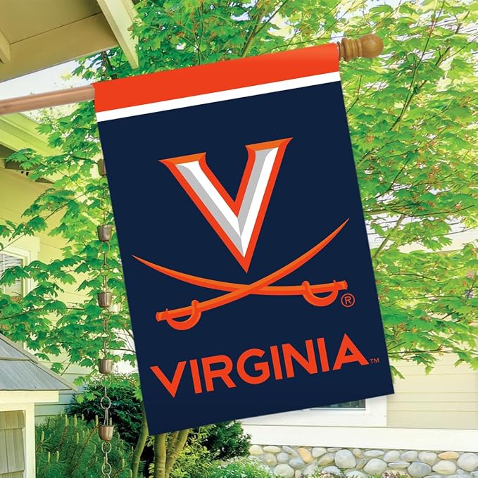 Briarwood Lane House Flag 40x28 For Outdoor Virginia Cavaliers NCAA Licensed House Flag