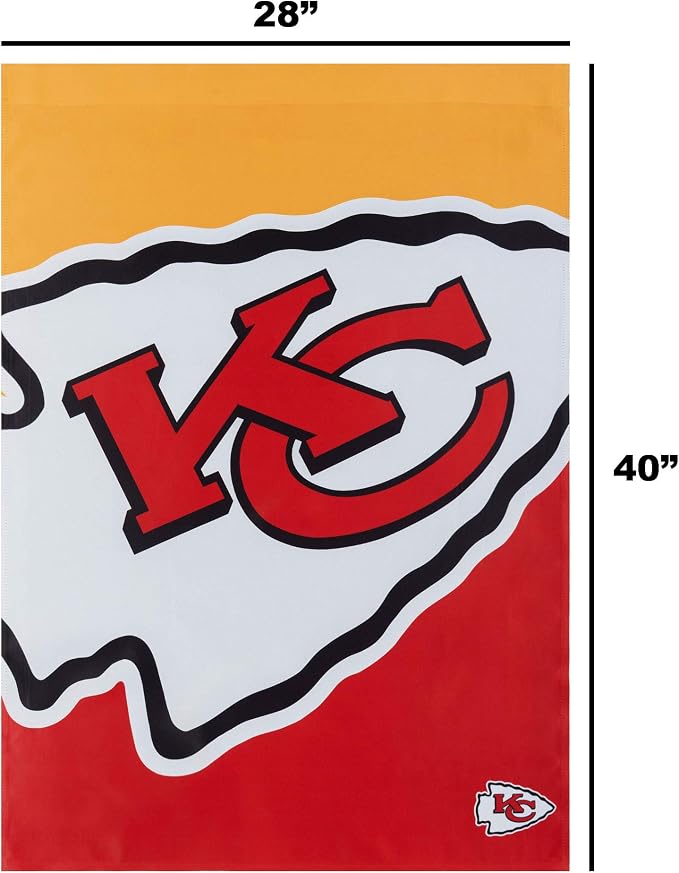 NFL Double Sided Team Logo Vertical Flag (40" x 28")