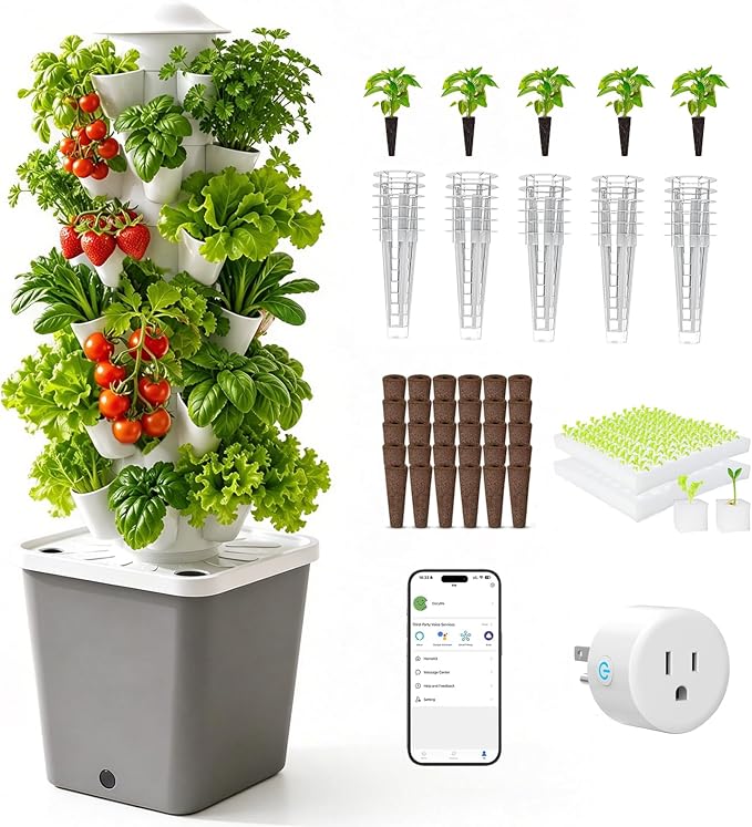 Hydroponic Tower,Vertical Hydroponics Growing System for Indoor Vegetables