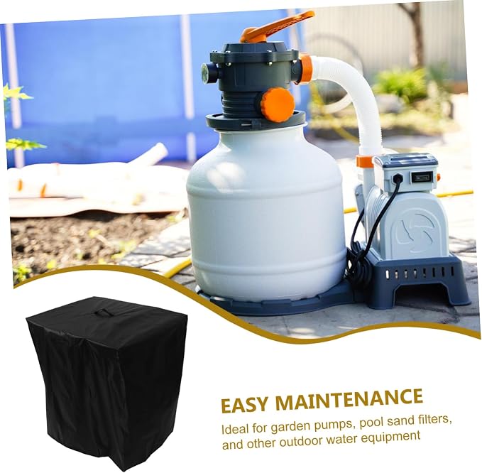 Pool Pump Cover for Winter Durable Filter Pump Cover for Above Ground Pool Equipment Snug Drawstring Design Easy to Clean