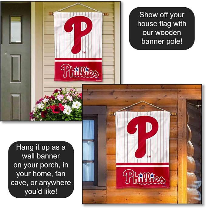 WinCraft Philadelphia Baseball Double Sided House Flag