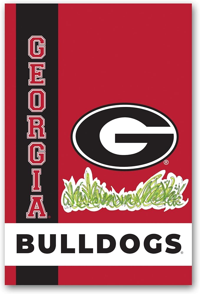 Magnolia Lane Collegiate Garden Flag (Georgia Bulldogs Retro)