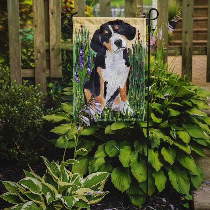 Caroline's Treasures SS8216GF Entlebucher Mountain Dog Garden Flag Mailbox Flag Decorative Yard Flag Banner Outside Patio Artwork Yard Flower Beds, Garden Size, Multicolor