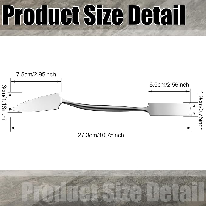 Leriton 3/4" Trowel And Square Masonry Tools Forged Steel Trowel Concrete Tool Ornamental Stucco Tool Long-lasting Masonry Plaster Spatula for Glazing, Patch Work, Plaster, and Archeology