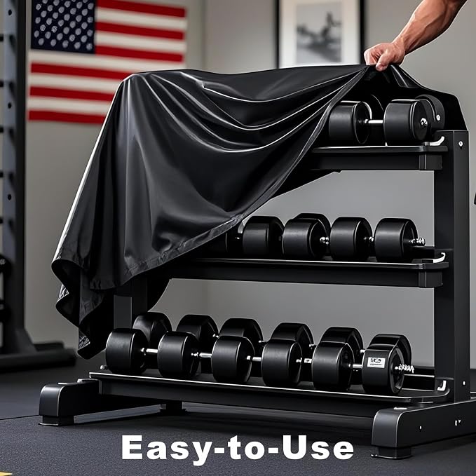 Dumbbell Rack Dust Cover, A-Frame Dumbbell Rack - Waterproof and Dustproof for Home Gym Dumbbell Set Brackets
