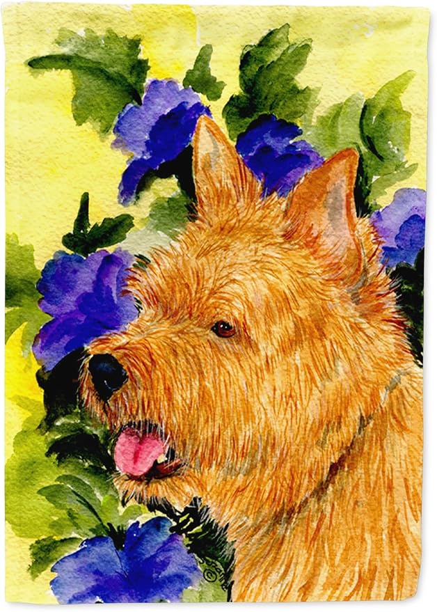 Caroline's Treasures SS8421GF Norwich Terrier Garden Flag Mailbox Flag Decorative Yard Flag Banner Outside Patio Artwork Yard Flower Beds, Garden Size, Multicolor
