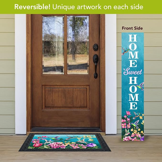 Briarwood Lane Spring Double Sided Reversible Pine Porch Leaner 47x9.5 Spring Buzz For Spring Porch Leaner
